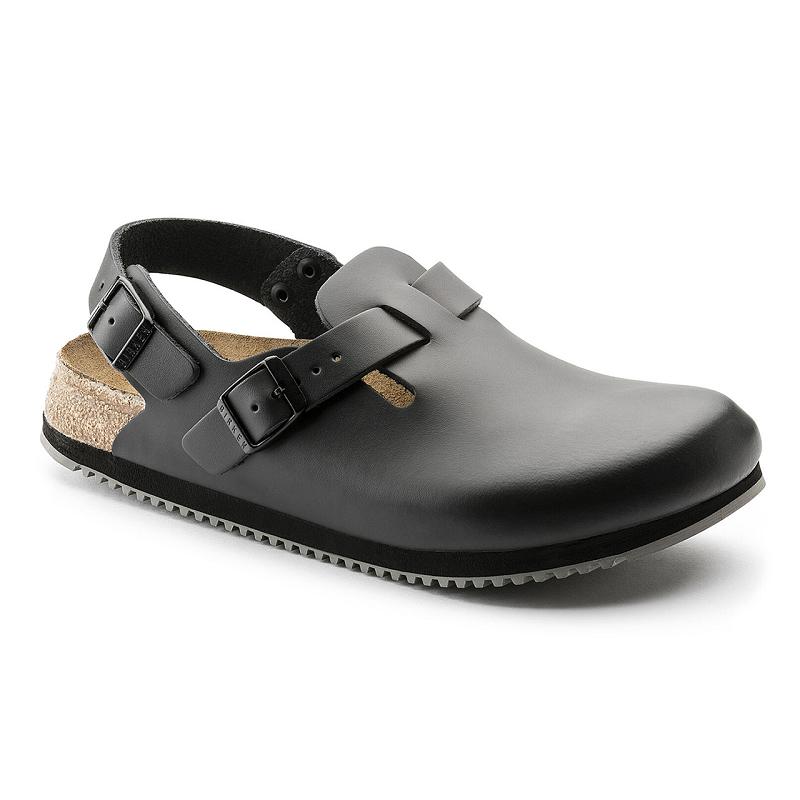 Clogsy Birkenstock Tokyo Super Grip Kozene Damske Čierne | SK 260DFM